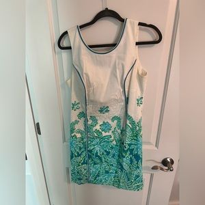 Lilly Pulitzer size 10 white blueish dress